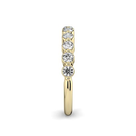Stacker Ring with Shared Claws Diamonds of 0.50cts