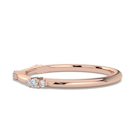 Cluster with 3 Diamonds Stacker Ring