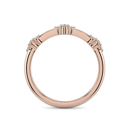 Cluster with 3 Diamonds Stacker Ring