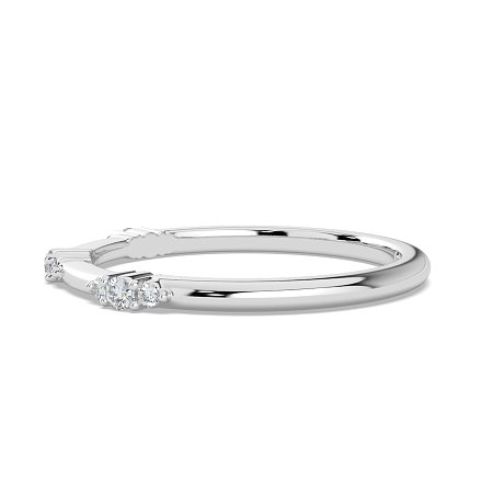 Cluster with 3 Diamonds Stacker Ring