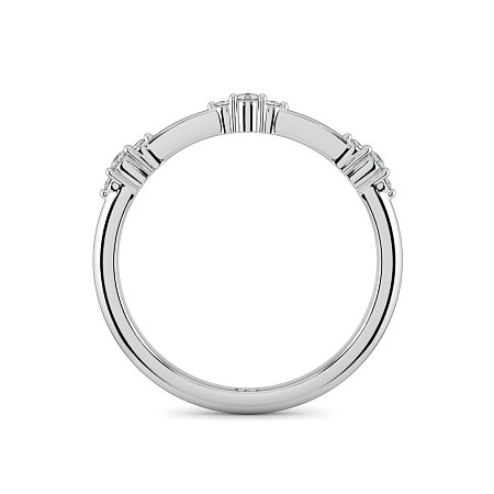 Cluster with 3 Diamonds Stacker Ring