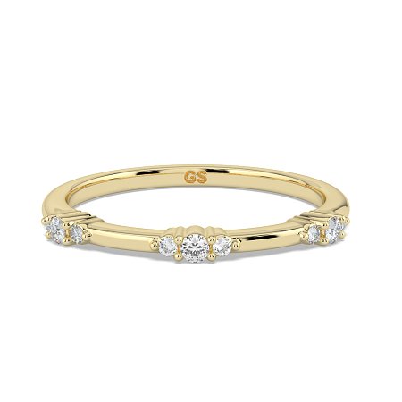 Cluster with 3 Diamonds Stacker Ring
