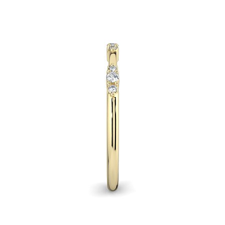 Cluster with 3 Diamonds Stacker Ring