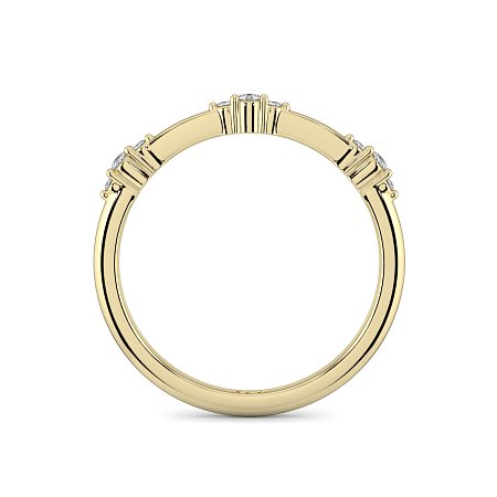 Cluster with 3 Diamonds Stacker Ring