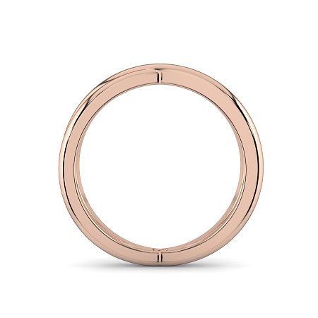 Plain Cross-Over Stacker Ring with Single Diamond