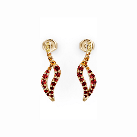 Fiery Cascade Earrings