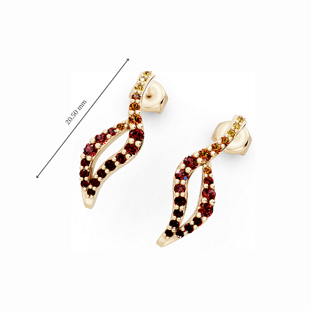 Fiery Cascade Earrings