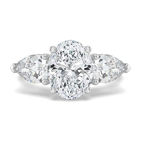 Dalia 3 Stones Pear
