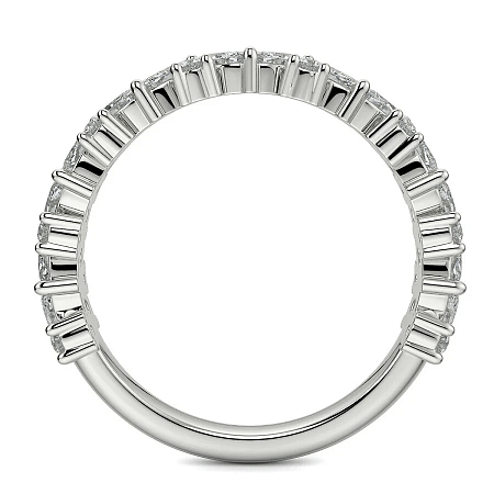 18ct Wg Scattered Marqui and Round Diamond Band
