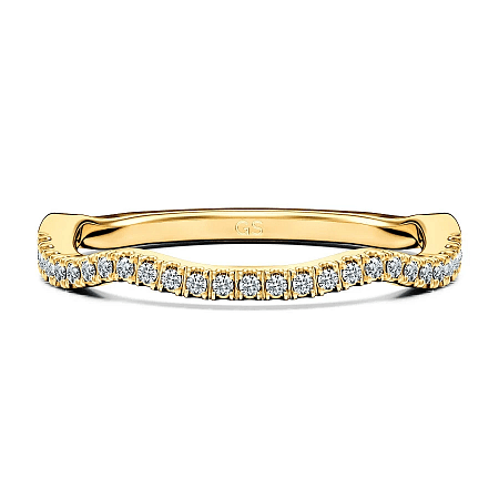 Jana Claw Set Wedding Ring with Natural Diamonds 0.12ct Total Weight