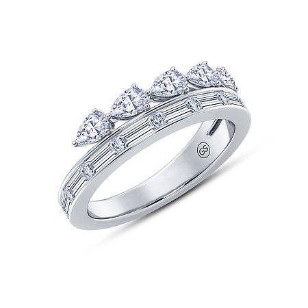 Wedding Ring with LG Diamonds 1.05ct Total Weight