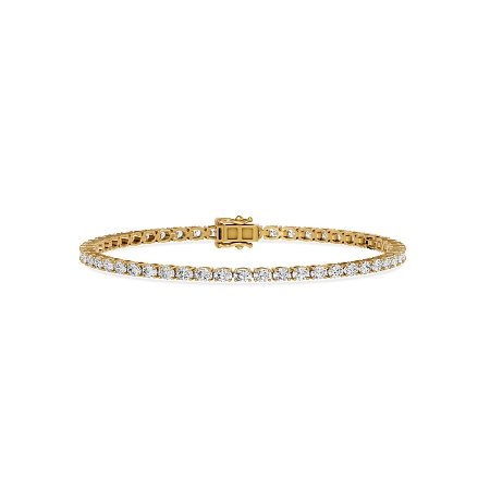 Tennis Bracelet with Horizontal Oval Lab Grown Diamonds 4cts Total Weight