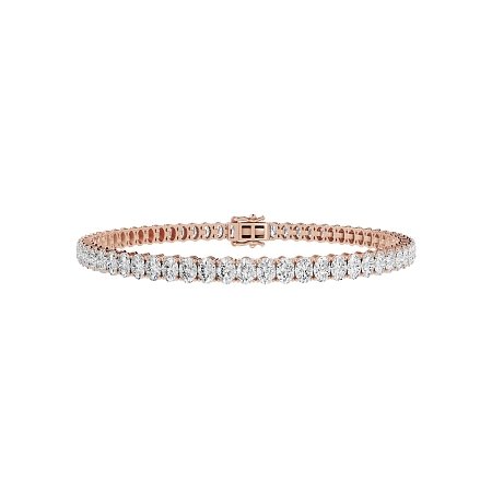 Tennis Bracelet with Vertical Oval Lab Grown Diamonds 5cts Total Weight