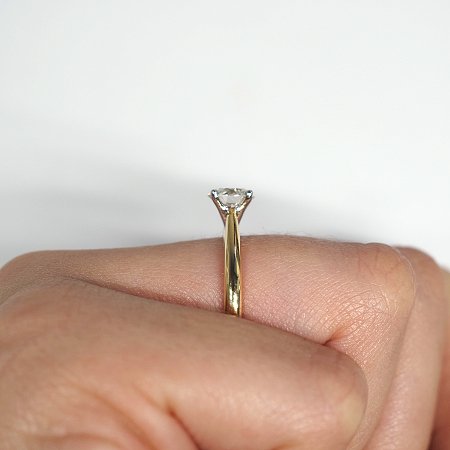 Cathedral Ring with Lab Grown Diamond 0.96ct