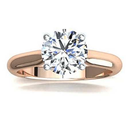 Dalia 1.55ct Round IGI LG Side Stones Diamond Engagement Ring