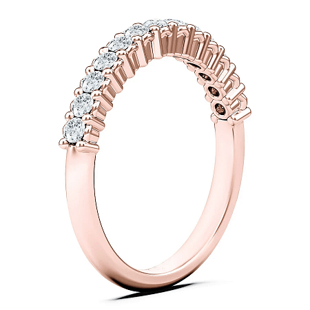 Cara Mid Wedding Ring with Natural Diamonds 0.43ct Total Weight