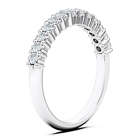 Cara Mid Wedding Ring with Natural Diamonds 0.43ct Total Weight