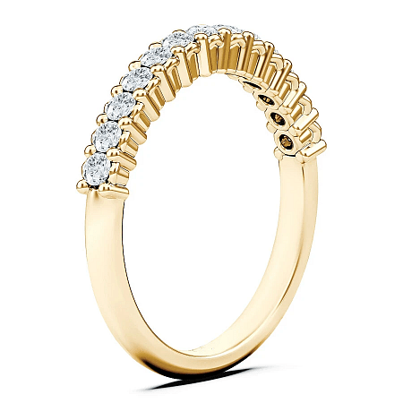 Cara Mid Wedding Ring with Natural Diamonds 0.43ct Total Weight