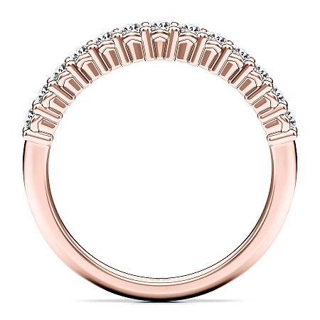 Cara Mid Wedding Ring with Natural Diamonds 0.43ct Total Weight