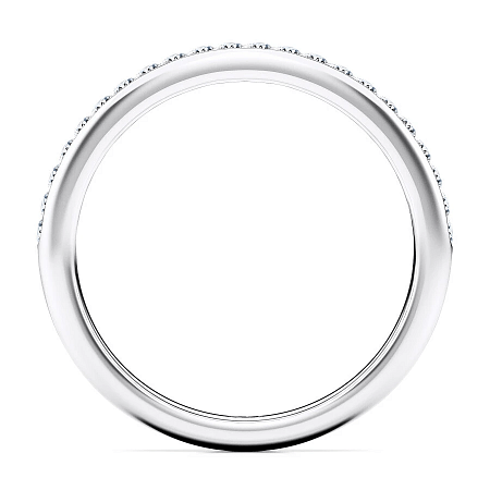 Cathedral Channel Set Wedding Ring with Natural Diamonds 0.19ct Total Weight