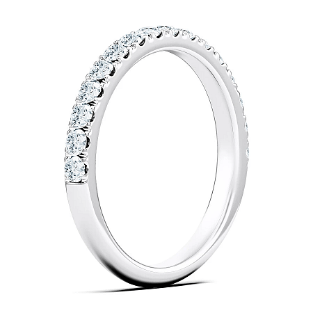 Cathedral Natural Diamond Wedding Ring 0.37cts Total Weight