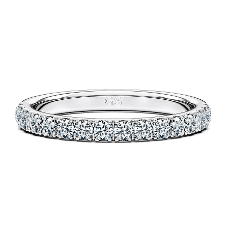 Cathedral Natural Diamond Wedding Ring 0.37cts Total Weight