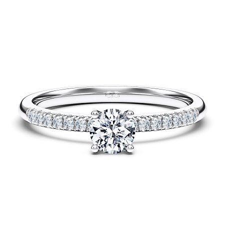 Petite Traditional Claw Set Diamond Engagement Ring