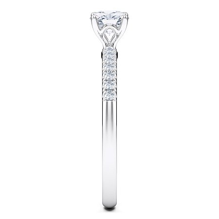 Petite Traditional Claw Set Diamond Engagement Ring