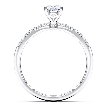 Petite Traditional Claw Set Diamond Engagement Ring