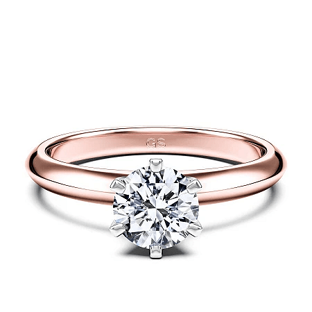 Tribute 1ct Round IGI LG Solitaire Diamond Engagement Ring