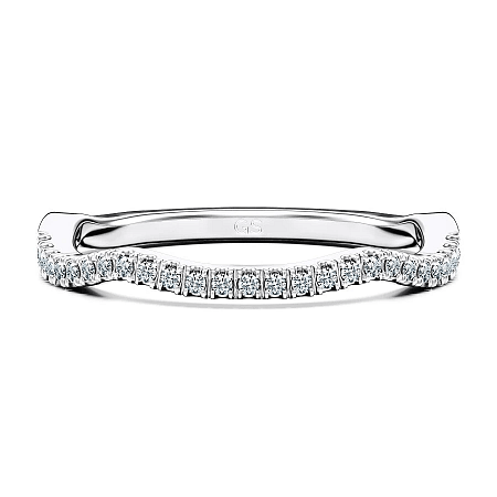 Jana Claw Set Wedding Ring with Natural Diamonds 0.12ct Total Weight
