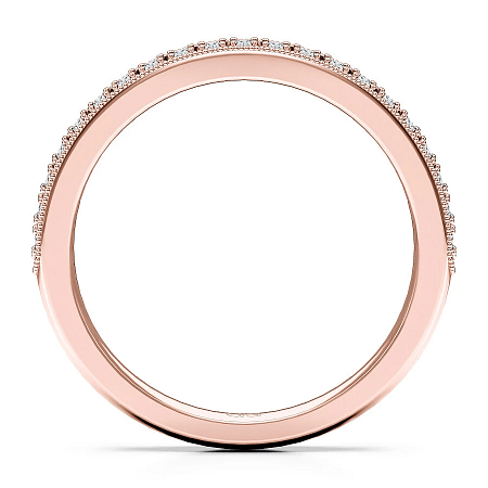 Rene Wedding Ring Milgrain with Diamond 0.19ct Total Weight