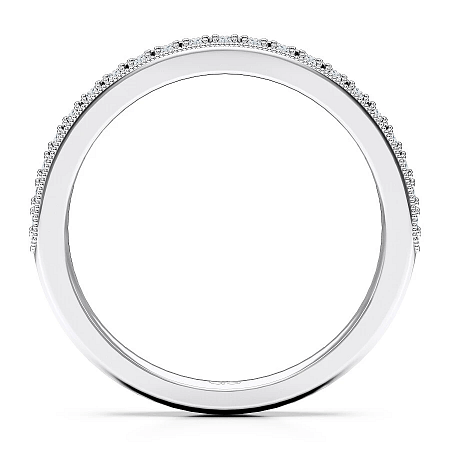 Rene Wedding Ring Milgrain with Diamond 0.19ct Total Weight
