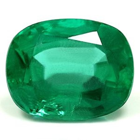 2.81 ct Cushion Green Natural Emerald
