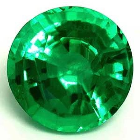 2.37 ct Round Green Natural Emerald