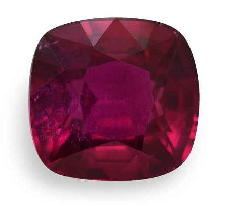 3.02 ct Cushion Red Natural Ruby