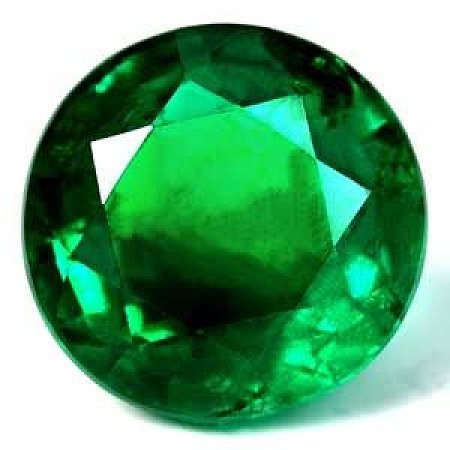 2.04 ct Round Green Natural Emerald