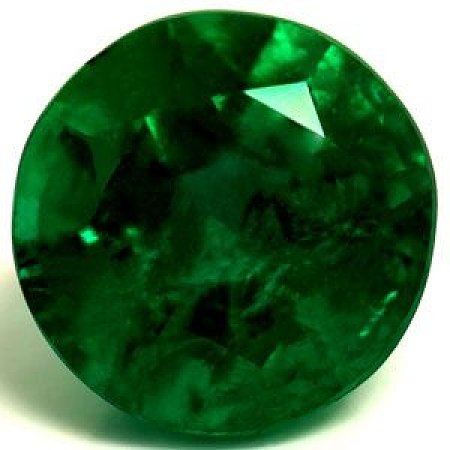 2.00 ct Round Green Natural Emerald