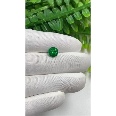 2.00 ct Round Green Natural Emerald