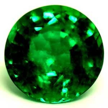 1.13 ct Round Green Natural Emerald