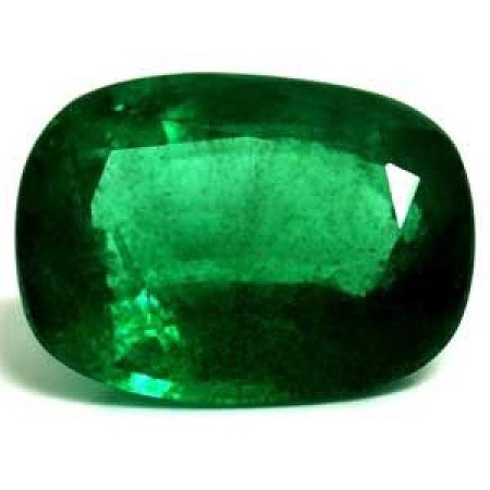 4.22 ct Cushion Green Natural Emerald