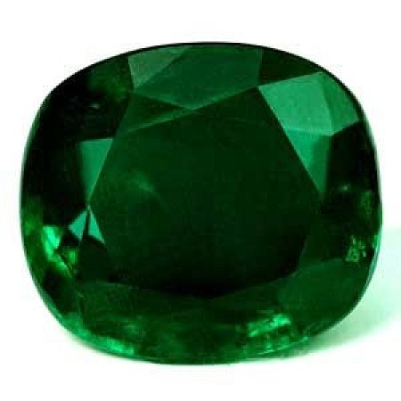 6.37 ct Cushion Green Natural Emerald