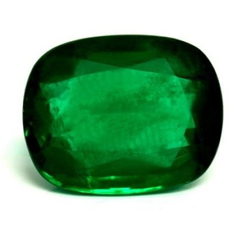 7.43 ct Cushion Green Natural Emerald
