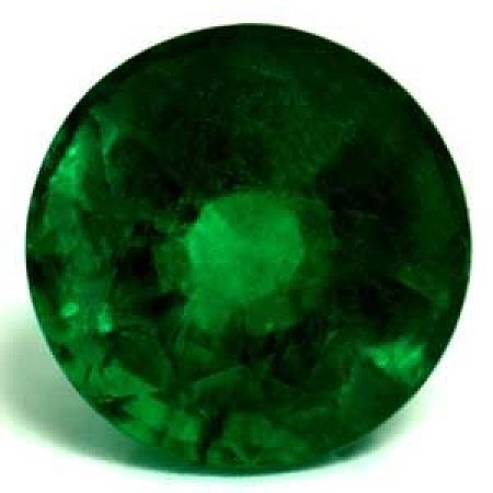 4.78 ct Round Green Natural Emerald