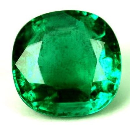 2.57 ct Cushion Green Natural Emerald