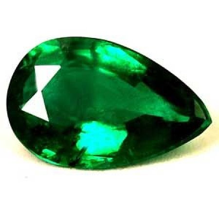 0.87 ct Pear Green Natural Emerald