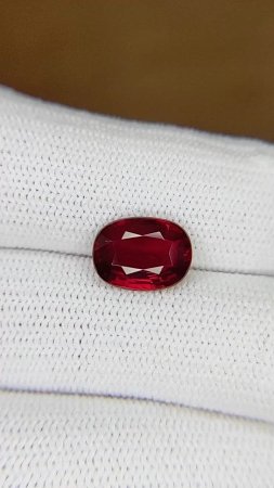 3.00 ct Cushion Red Natural Ruby
