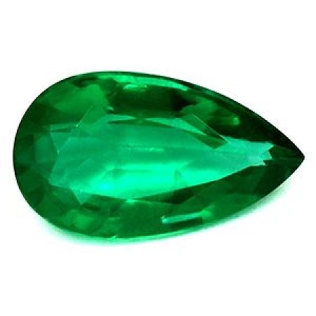 0.97 ct Pear Green Natural Emerald