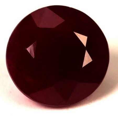 6.47 ct Round Red Natural Ruby