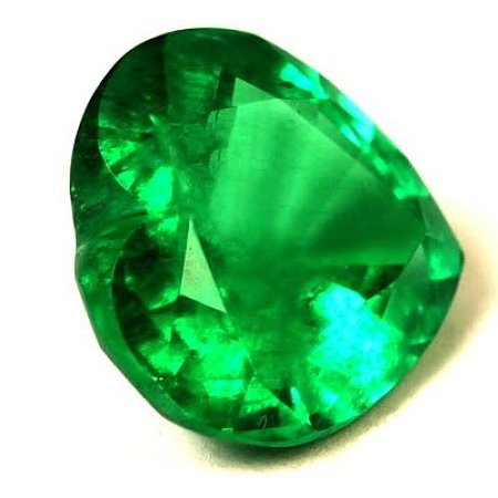 1.49 ct Heart Green Natural Emerald